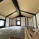 【続編】A様邸 蔵リノベーション|壁ボードまで完成、梁の架構美が際立つ屋根裏空間に